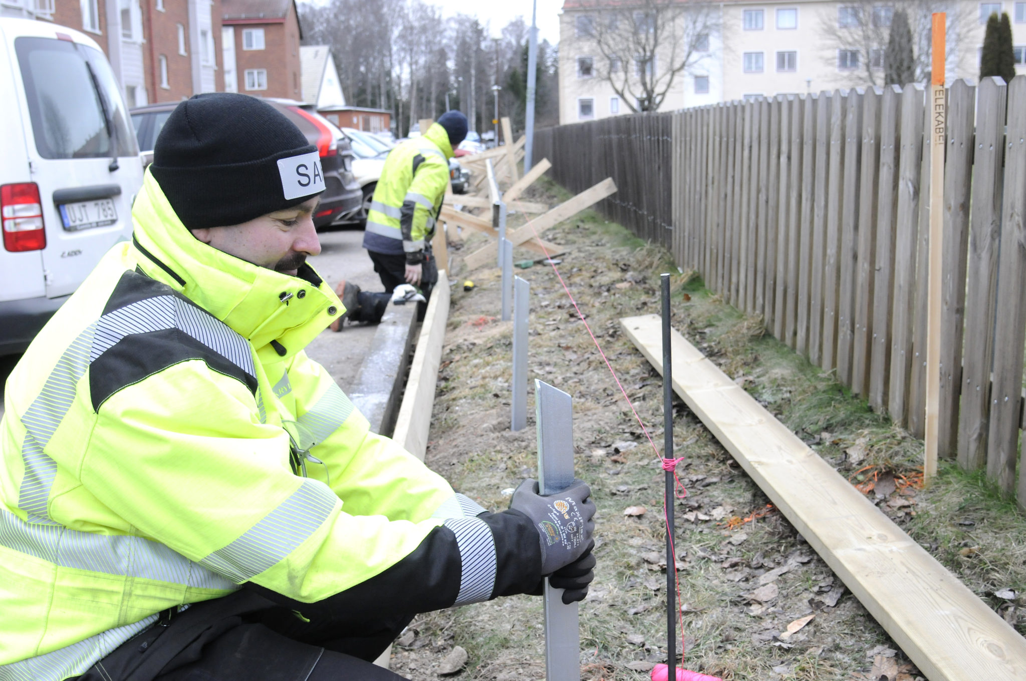 Man anlägger P-plats