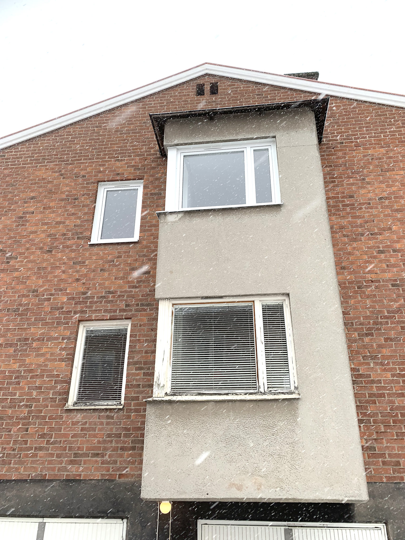 Nytt och gammalt fönster.