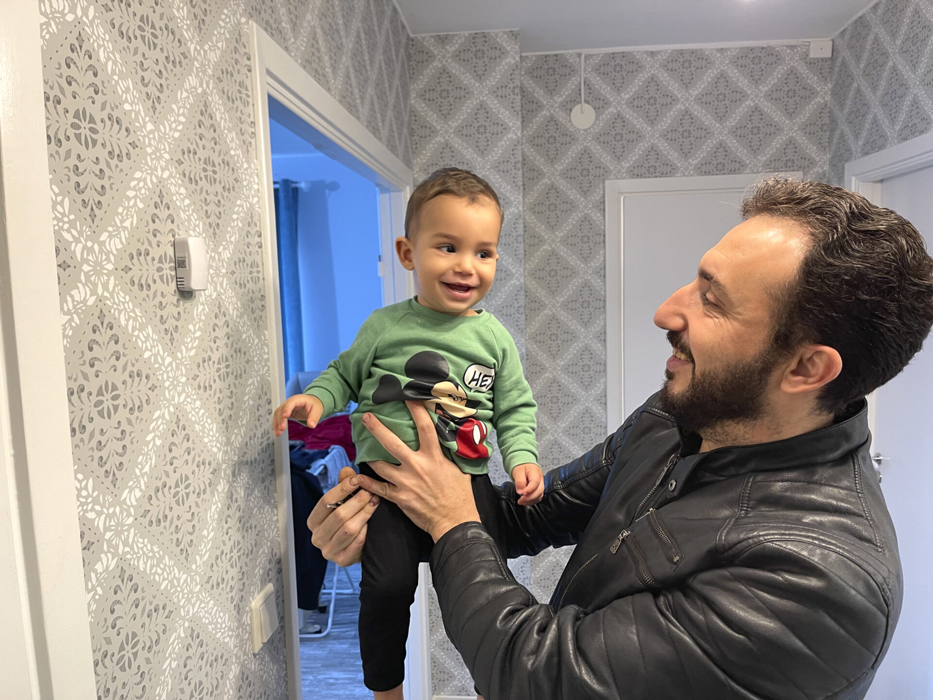 Khedr Khaddam och sonen Muhammed lägenhet Krylbohus